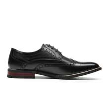 Business Men's Comfortable And Durable Lace-Up Formal Oxford Shoes - Black - View 7