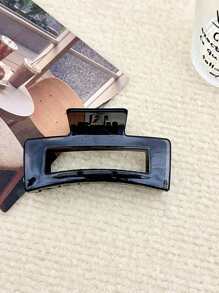 1/6/12pcs, Transparent Rectangular Hair Claw In 12 Candy Colors, Perfect For Daily Wear, Casual Parties, Work Commute, Vacation, Cleaning, Makeup, Clothing And Accessories Matching, Hair Claw Jewelry Clip