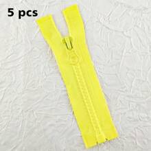 5 peças sortidas cores pequeno zíper puxador, #5 bobina resina zíper aberto para roupas de animais de estimação, bonecas, artesanato, bolsas faça você mesmo, multicolorido - 5#resina - Ver 15