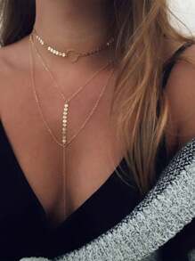 Sexy Simple Personalized Street Photo Necklace Tassel Collarbone Choker