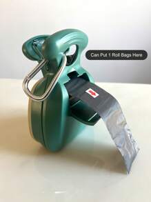 1 件装狗狗粪便拾取器-粪便夹-方便携带（内含 1/6 卷塑料垃圾袋）-可折叠垃圾清洁器-便携式徒步扣宠物粪便夹-令人愉悦的遛狗体验-容器内部可存放垃圾袋 - 彩色 - 查看 11