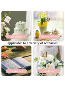 40pcs/20pcs Metal Gift Card Holder Rods, Suitable For Bouquets, Wedding Centerpiece Decor, Photo Frame Rods, Card Flower Stands, Applicable For Graduation, Wedding, Mother's Day Gift Packaging Card Holders - Gold - View 10