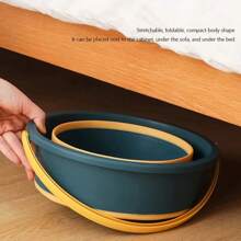 Cubo portátil plegable de 5/10/17L con cubierta, herramienta de baño para pesca y lavado de coches, cubo de silicona para acampar al aire libre, suministros para el hogar - Rosa-5L - Ver 11