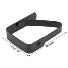 4pcs Stainless Steel Black Tablecloth Clips - Rust-Proof & Non-Slip Design, Suitable For Dining, Picnic, Party And Outdoor Use - Solid Color, Fixation Clips, Suitable For Christmas And Holidays