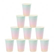 10pcs Rainbow Party Decorations Pastel Rainbow And Gold Paper Plates Napkins Dinnerware For Pastel Rainbow Birthday Party Bridal Shower Picnic And Other Party Supplies - Multicolor - View 14