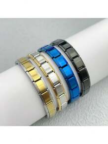 2025 Bulk TOP 18 Whole Piecesl Modular Charms Italian Links Fit 9mm Stainless Steel Elastic Bracelet Wholesale Making Jewelry Summer, School - A - View 6