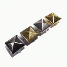 100/200pcs/Pack Metal Spikes Square Studs Rivets Punk Rock Leather Craft Four Claw Rivets On Clothes Shoes Bracelets