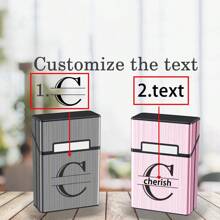 Customized Metal Cigarette Case, Personalized Name, Gift For Lover, Family And Friends, Brushed Craft - Multicolor - View 3