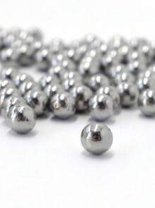 100Pcs/Pack 10mm (0.24in) Stainless Steel Balls For Slingshots, Hunting, Industrial Materials, Bicycle Bearings, Precision Mirror-Polished Hardened Balls