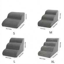 1 Pc Washable Pet Staircase, High Elasticity Sponge Non-Slip Ladder For Senior And Puppy Dogs To Climb Bed And Sofa - Multicolor - View 3