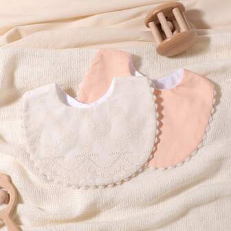 1 件婴儿围兜，女婴装饰围兜，适合新生儿，婴儿礼物