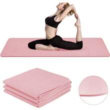 1片装多色可折叠瑜伽垫，加厚防水，舒适防滑，尺寸183*61*0.4厘米，柔软缓冲，双面防滑，适用于运动、体操、健身、普拉提、居家锻炼。另有运动袜、健身袜、瑜伽袜、普拉提袜可供选择。 - 彩色 - 查看 4