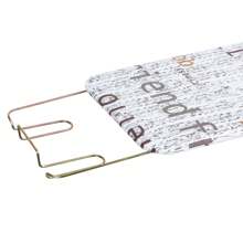 Ironing Board, Full-Size Foldable Ironing Board, Foldable Household Ironing Board, Extended Ironing Board Outside With Heat-Resistant Cover, 42 Inch - White - View 9