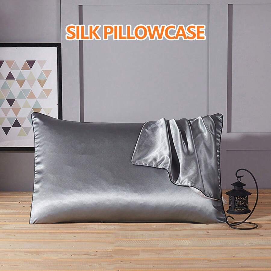 NetHong Mulberry 100% Pure Silk Pillowcase Anti-Wrinkle Bed Soft Pillow Cases Covers Uk
