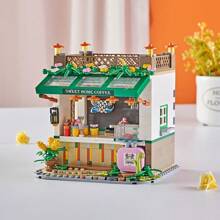 WLtoys Three Miniature Building Blocks Japanese City Architecture DIY Shop Street View House Model Building Blocks Gift Gift Gifts For Kids