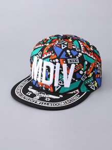 1pc Kids Hip Hop Streetwear Baseball Cap With Embroidered Letter, Flat Brim Sun Visor Cap Suitable For All Seasons