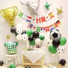 3 Packs Gold Champion Foil Balloons Champion Trophy Mylar Balloons Soccer Football Basketball Anniversary Birthday Games Party Decorations