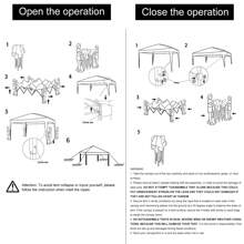 LOEFME 2x2m/3x3m Heavy Duty Gazebo Marquee Pop-Up Outdoor Garden BBQ Party Tent Furniture - White - View 10