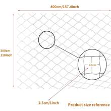1 pieza Red de balcón para mascotas blanca, cerca de malla de nailon para uso interior/exterior, protección para niños, gatos y perros