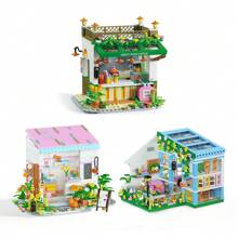 WLtoys Three Miniature Building Blocks Japanese City Architecture DIY Shop Street View House Model Building Blocks Gift Gift Gifts For Kids