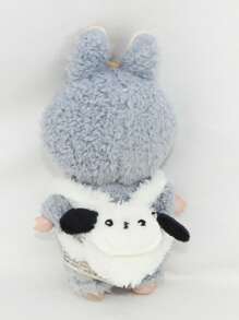 （仅背包）新款可爱17厘米 Sit-Sit Party Labobo毛绒玩具背包，多功能可替换，适用于第一代、第二代、第三代