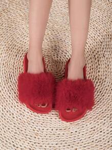 Women's Comfortable & Fashionable Casual Lightweight Plush House Slippers For Summer