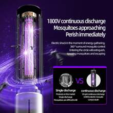 ABS Plastic Electric Mosquito Killer USB Charging Portable Household Dormitory Mosquito Repellent For Indoor Outdoor - Black and Sliver - View 9