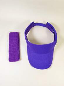 网球帽男女可调节运动头带户外运动毛巾头带男女时尚健身瑜伽头巾 - 彩色 - 查看 2