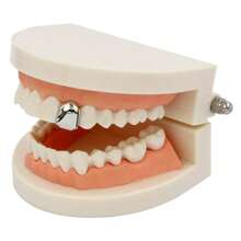 ¡Deslumbra y brilla! 2 piezas de grillz para dientes con tapa de circonita cúbica con estrella y diseño calado superior e inferior, joyería de moda para amantes de los hombres y mujeres