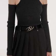 Designer Belts For Women High Quality Luxury Y2K Female Waist Black Pu Leather Waistband Girls Jeans Punk Corset Belt GothK - Black - View 3