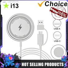 Fast Magnetic Wireless Charger Pad PD USB Wireless Charging Station Phone Earphone Chargers Compatible With Iphone 16 15 14 13 12 Pro Max