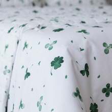 Fitted Sheet Set With 200 Thread Count Percale Pillowcase, Jazz Print - May mắn - Xem 2