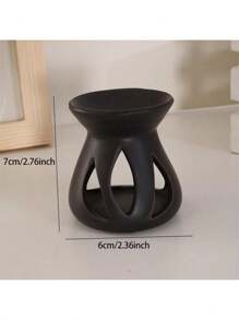 1 pieza de quemador de incienso de cerámica hechoamano de tres folias, estilo japonés, calentador de aceites esenciales, decoración y regalo