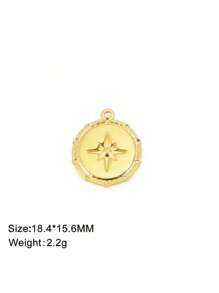 1 peça de aço inoxidável bonito mini sol e estrela do mar pingente, faça você mesmo jóias fazendo acessório para pulseira, colar, brincos