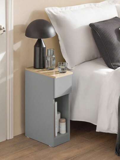 SoBuy SET 2 Comodini 20x60x35 Cm Grigi FBT111-HGx2 Comodino Camera da Letto Comodino con Cassetti Tavolino Salotto Mensola Letto Tavolino Comodino Tavolino Laterale Tavolino da Consegna Tavolino da Camera da Letto Tavolino Servitore Tavolino da Soggiorno Comodino Bianco Mobili per il soggiorno Grigio Truciolato 20x35x60 cm