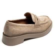 Fashionable Casual Slip-On Loafers, Versatile For Everyday Wear - Khaki - View 5