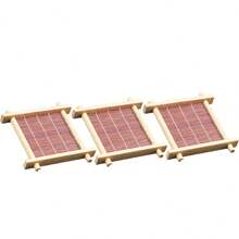 3 件竹制井字棋杯垫、竹制茶壶杯垫、茶杯垫和茶杯架、复古中式茶具配件、婚宴和甜点托盘