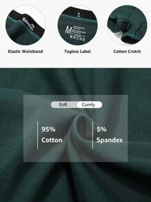 10 Pack Multicolor Cotton Women Shorts Comfortable Minimalist Ribbon Low Rise Boyshorts For Daily Wear Ideal For Sports And Relaxing - 彩色 - 查看 5