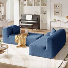 U_Style Modern Large L-Shape Modular Sectional Sofa For Living Room Bedroom Salon 2 Piece Free Combination Simplified Style Old Sku:WY000356AAC