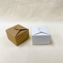 10 件纸质礼品袋、纸质糖果盒，适用于婚礼派对糖果、糕点盒、购物和零售、饼干袋、学校用品、食品袋、食品盒，用于糖果、巧克力、饼干等