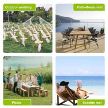 LOEFME 2x2m/3x3m Heavy Duty Gazebo Marquee Pop-Up Outdoor Garden BBQ Party Tent Furniture - White - View 6