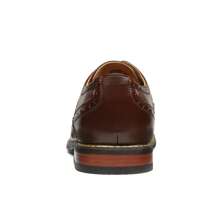Business Men's Comfortable And Durable Lace-Up Formal Oxford Shoes - Rust Brown - View 9