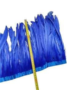 2Meters Colorful Rooster Tail Feathers Trims 23-30cm /9.2-12inches Pheasant Feather Fringe Ribbon For Carnival Plumes Decoration Rooster Pheasant Tail Feathers Plumes DIY Headdress Halloween Wedding Christmas Craft Supplies Accessories