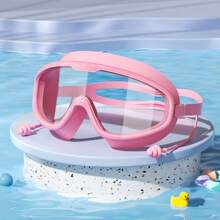 1pc Large Frame Waterproof Swimming Goggles, Anti-Fog Swimming Goggles, Suitable For Swimming Training