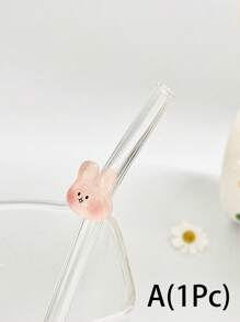 Bộ 1/2/4 ống hút thủy tinh hoạt hình dễ thương với hình động vật, dùng cho cốc nước, ống hút thủy tinh trong suốt có thể uốn cong, tái sử dụng, kèm cọ vệ sinh, dùng trong nhà bếp, làm đầu ống hút, cho đồ uống lạnh, trà sữa, cà phê, nước ép, sinh tố, tại nhà, nhà hàng, tiệc cocktail, mùa tựu trường, quà tặng vui nhộn cho bạn gái/bạn trai, bố mẹ, bạn bè, đồ dùng ngày lễ, năm mới, ngày Valentine. - phong cách 1 - Xem 8