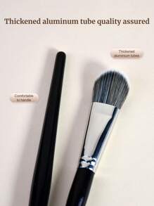 1 Stück Schräger Rouge Pinsel, professioneller Foundation Pinsel Nr. 47 Puder Kabuki Pinsel, für Foundation, Kontur, Concealer, Make-up für Damen, Beauty Tools