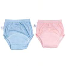 2pcs/1pc Training Pants Set For Teenagers-Waterproof And Washable Diapers, Suitable For Boys And Girls, Learning To Use Bedpans. - Solid Color Cloth Diapers - View 56