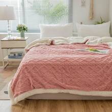 Fluffy Sofa Blanket, - Soft And Cozy Tufted Plush Wool Blanket, Perfect For All Seasons, Thick And Warm Blanket (Pink, Beige, Coffee, 150 X 200 Cm) - 粉紅色150*200cm - 查看 4