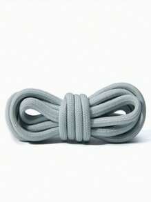 扁平鞋带，适用于厚底运动鞋、运动和休闲鞋，彩色白色圆形鞋带，男女通用