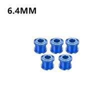 5 件装山地自行车链轮螺栓，公路自行车彩色铝合金链轮螺丝，折叠自行车单/双链轮工具